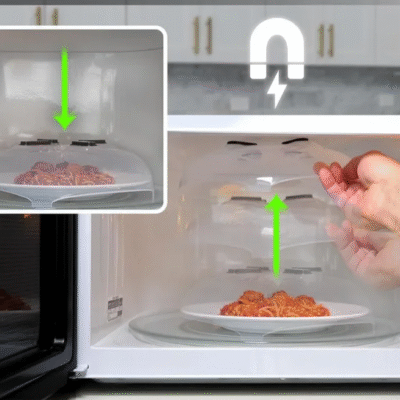 電子レンジ用 マグネット付きフードカバー