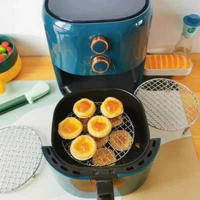 エアフライヤー対応 丸型重ね置きラック（ステンレス）