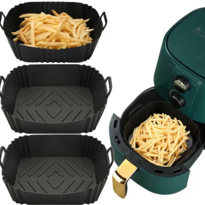 ノンスティック シリコンエアフライヤーライナー（ラウンド型、スクエア型）